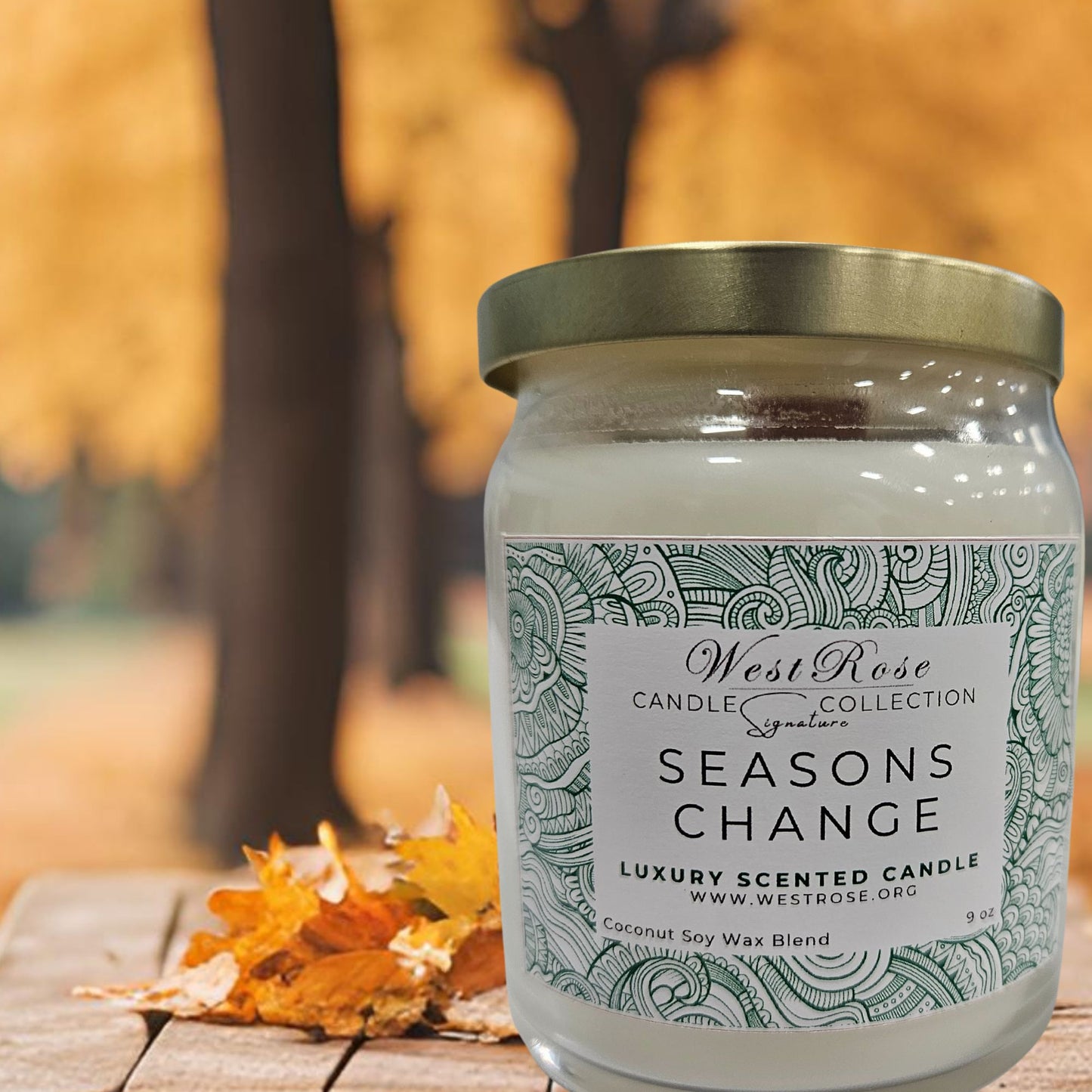 Signature Luxury Candle 9 oz, Seasons Change