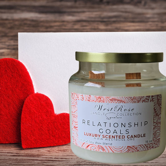 Signature Luxury Candle 15 oz, Relationship Goals
