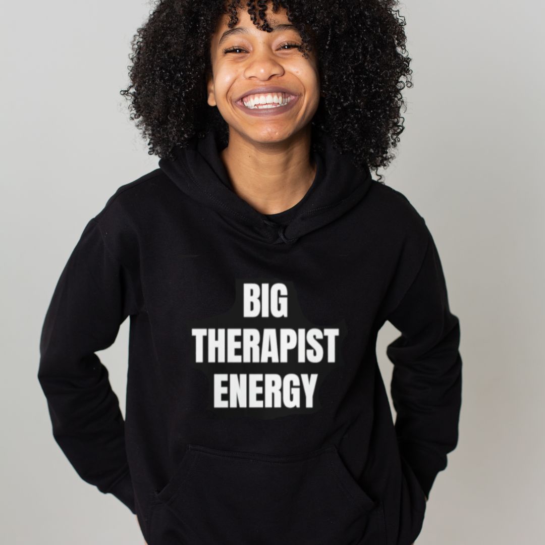 Big Therapist Energy Unisex Heavy Blend Hooded Sweatshirt